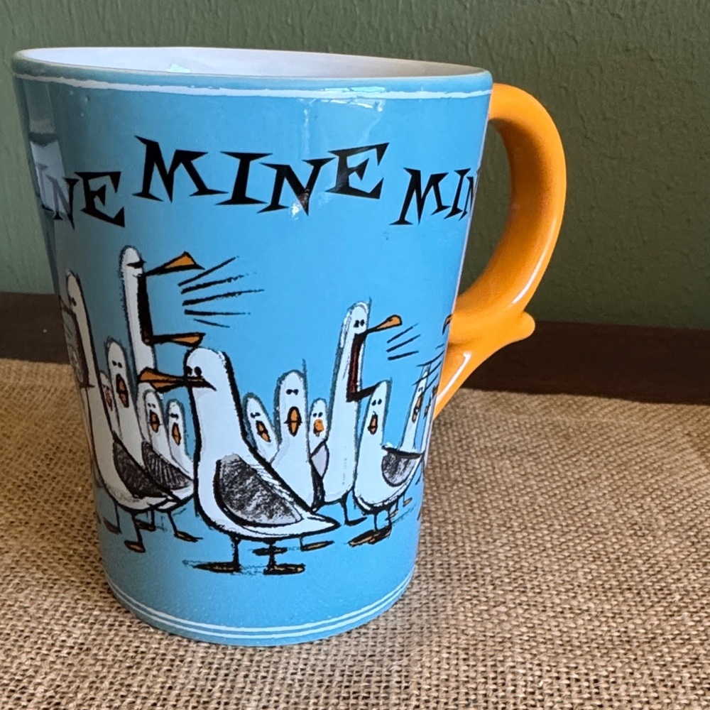 Disney Pixar MINE!! Seagull Mug Finding Nemo 12oz